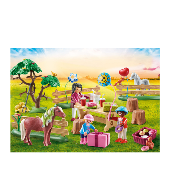 Narodeninová oslava na farme s poníkmi Playmobil 101470997