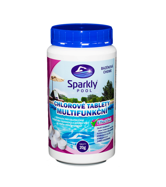Chlórové tablety do bazéna 5v1 multifunkčné 1 kg SPARKLY POOL 938066