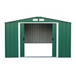 Colossus Eco XXL Záhradný domček 11,6 m² + podlahové profily, zelený DURAMAX 61361+57222