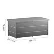 Juno 1620 Úložný box 160 x 80 x 72,5 cm, sivá, HÖRMANN 4800305
