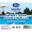 Tester kvapiek bazénovej vody Sparkly POOL - aktívny kyslík (O2) a pH 938063