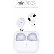 Minipods Bluetooth Slúchadlá TWS, biele SWISSTEN 54200200