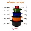 Hrnec Ø 32 cm, 9,8 l, liatinový, modrý LAVA METAL LVYTC32K2BLU